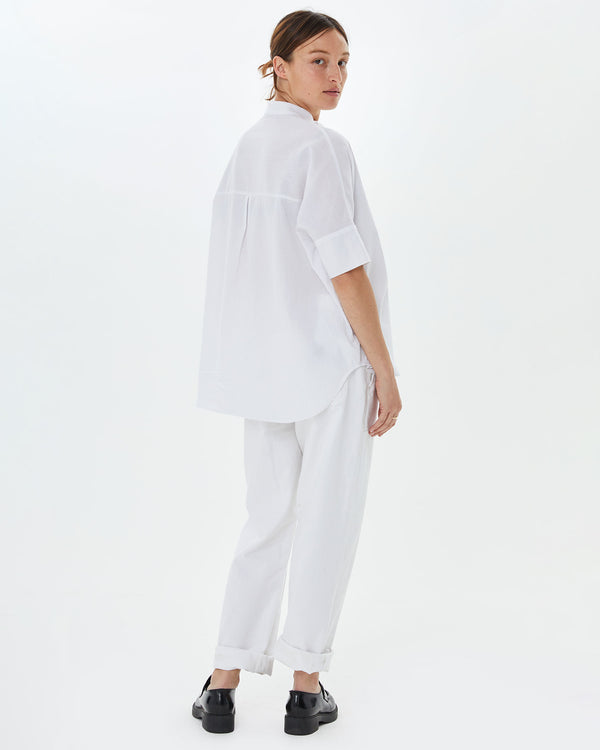 Oversized Stand Collar Shirt