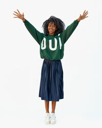Clare V. Oversized Sweatshirt | Graphic/Grey | Size Xs | Shopbop