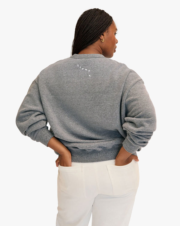 Oversized Sweatshirt Grey Pas Mal on Candice back