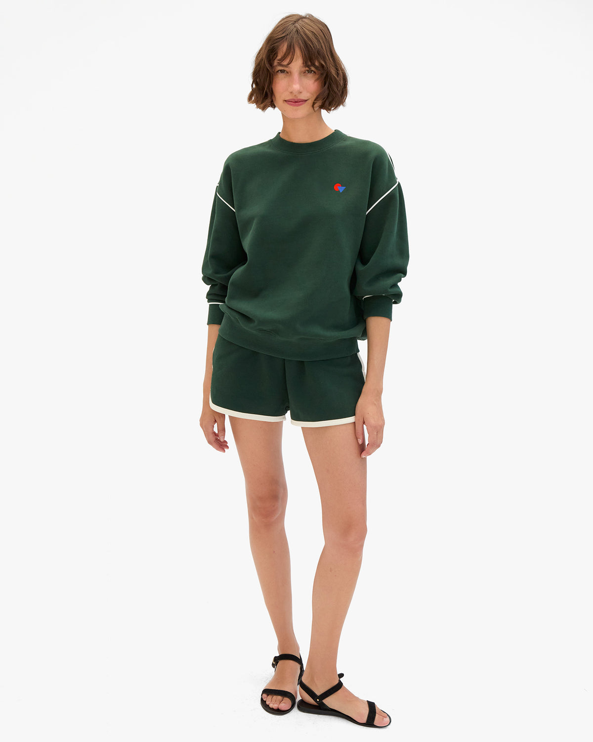 Oversized Sweatshirt w/ Piping on Kathie