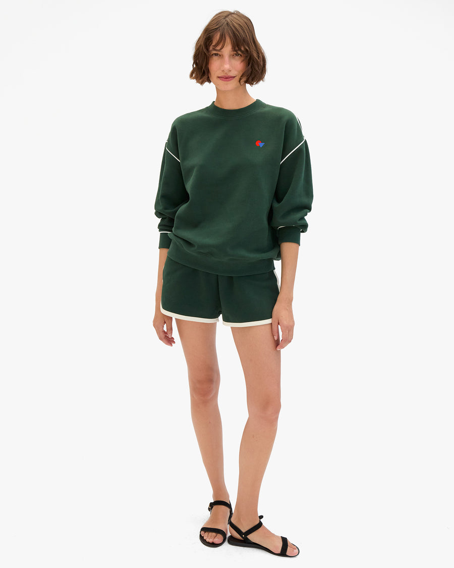 Oversized Sweatshirt w/ Piping on Kathie