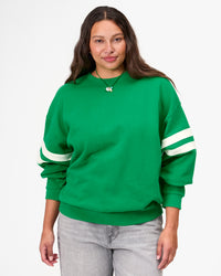 Oversized Varsity Sweatshirt on Alana