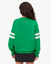 Oversized Varsity Sweatshirt back view