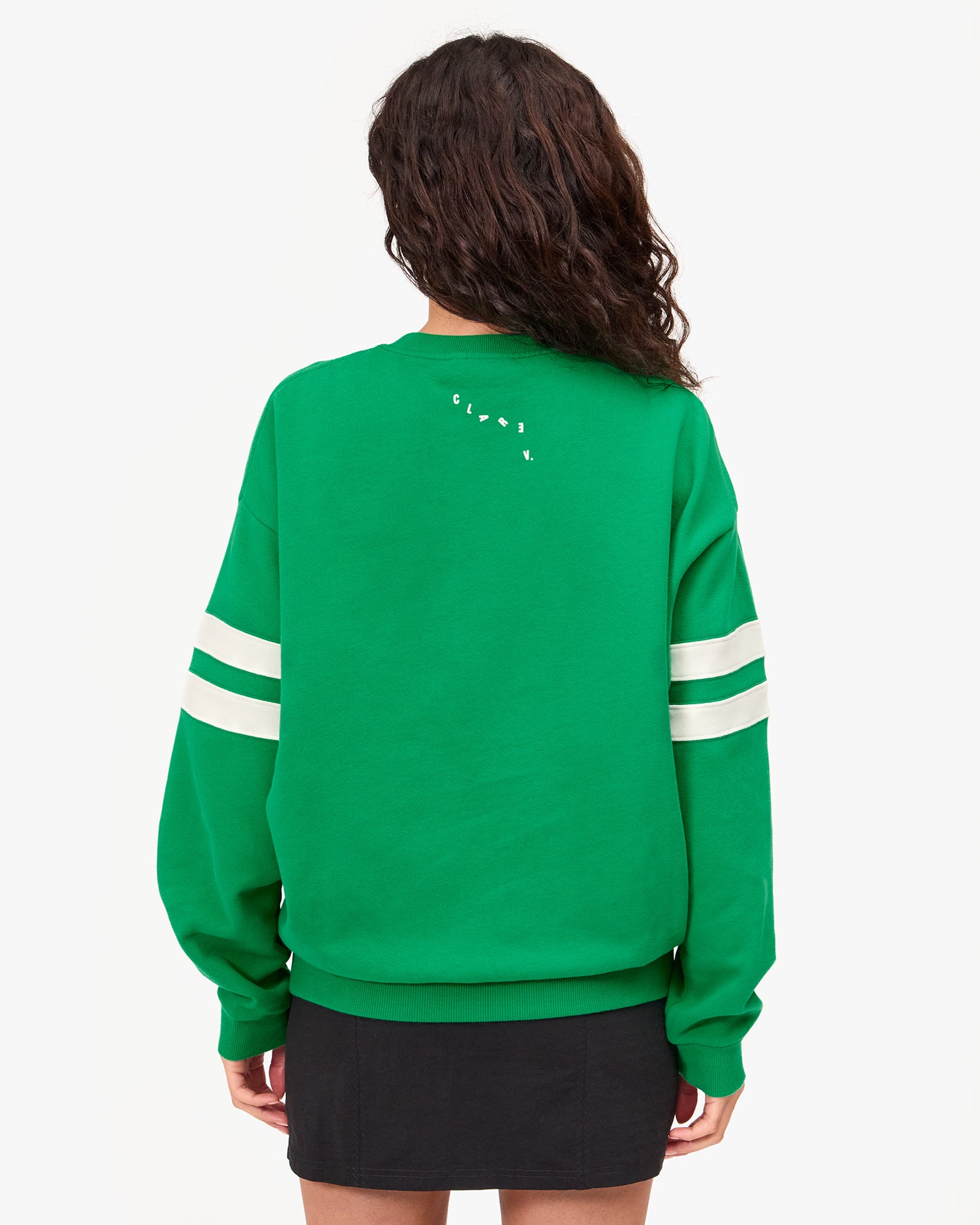 Oversized Varsity Sweatshirt back view