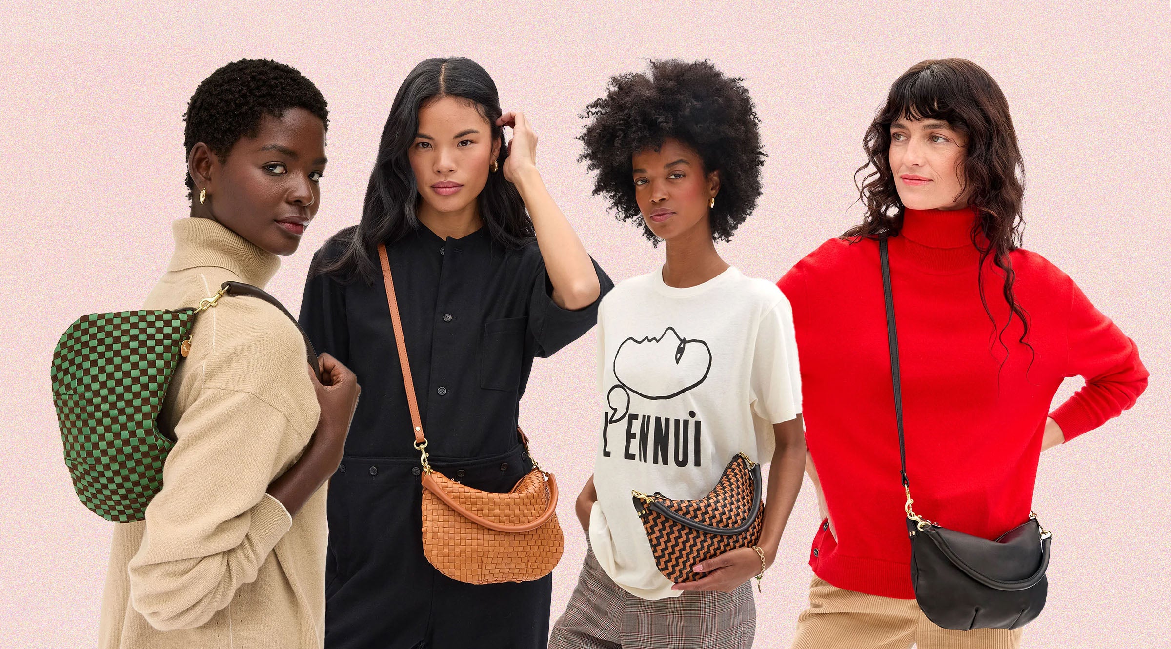 Models carrying Petit Moyens.