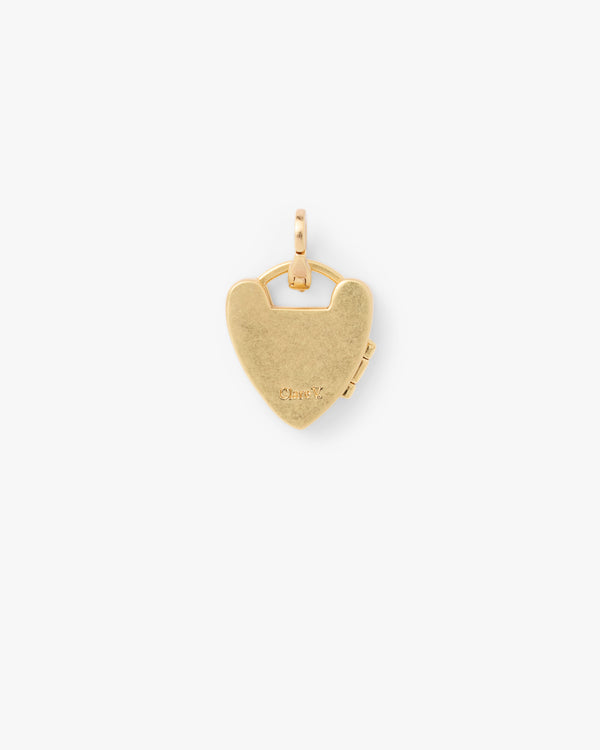 Padlock Charm back view