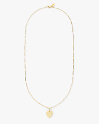 Paperclip Charm Chain with Heart Charm