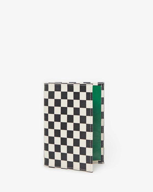 Black & Cream Checkers Passport Sleeve