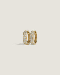 Kinn Studios Pavé Diamond Dome Huggies
