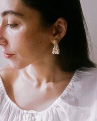 Pearl Cluster Earrings
