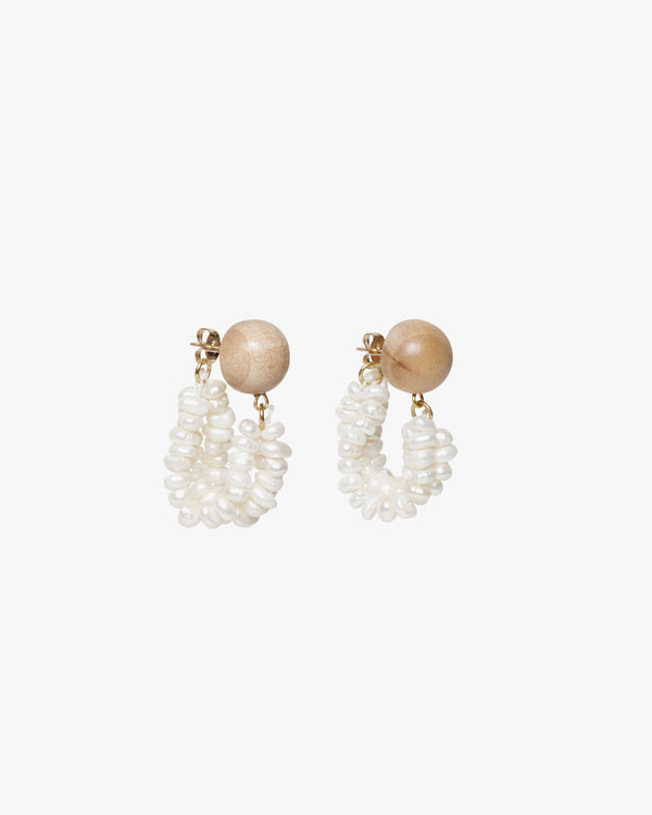 Pearl Cluster Earrings