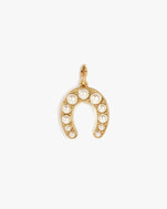 Pearl Horseshoe Charm