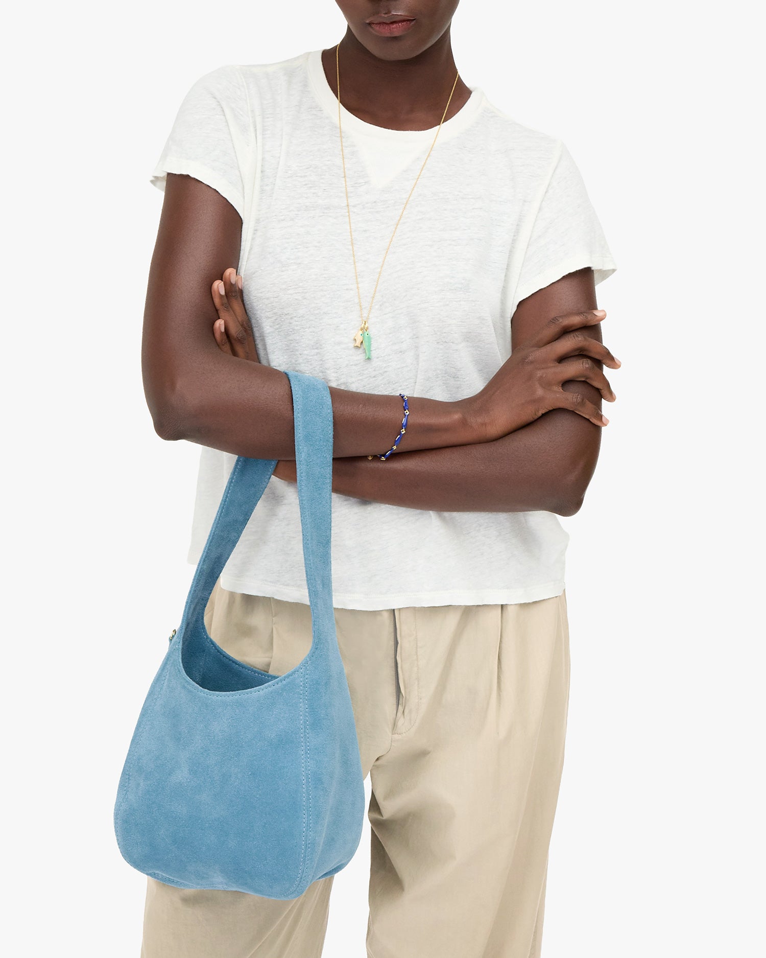Petit Bando on Mouna's arm
