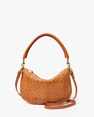 Natural Woven Petit Moyen Messenger