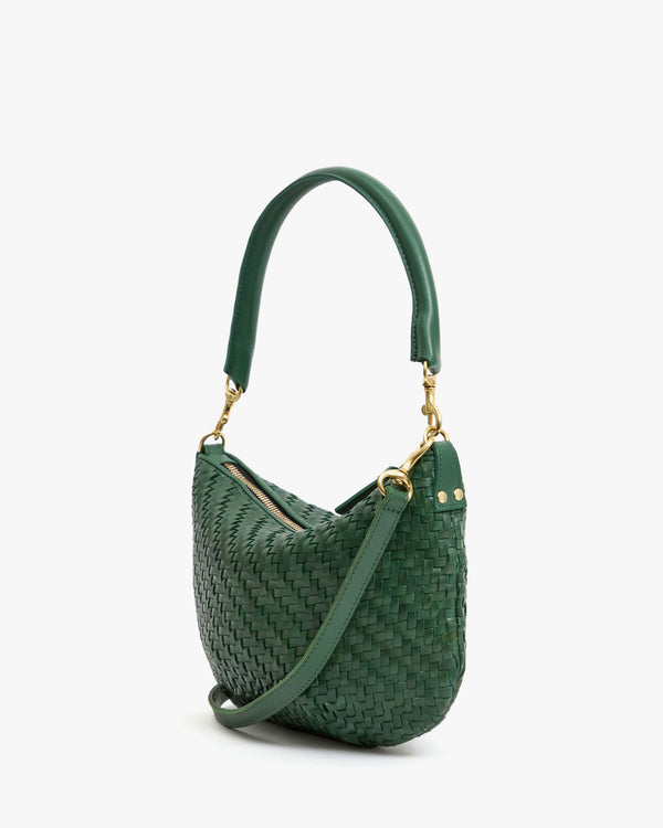 Back View of Evergreen Woven Zig-Zag Petit Moyen