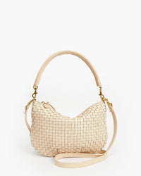 Petit Moyen Cream Woven Checker