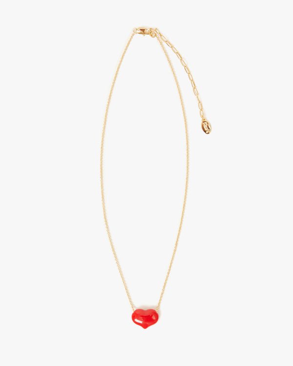 Petite Mylar Heart Necklace