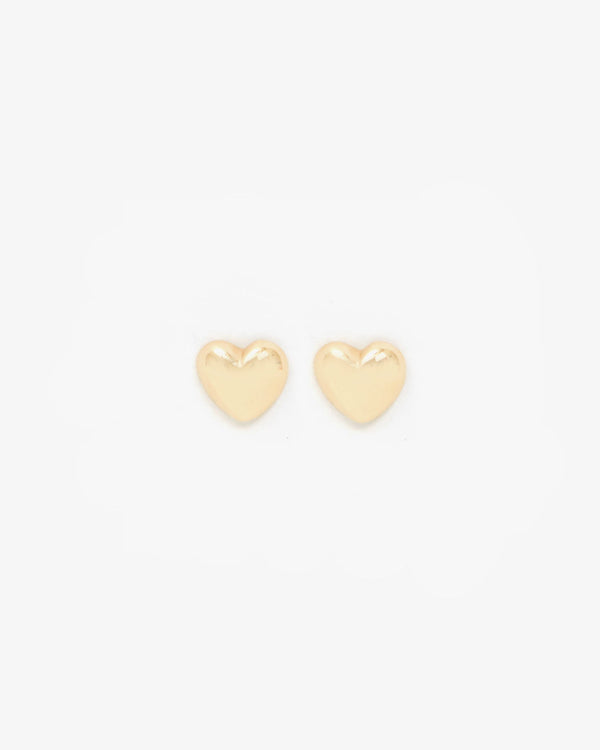 Petit Puff Heart Studs