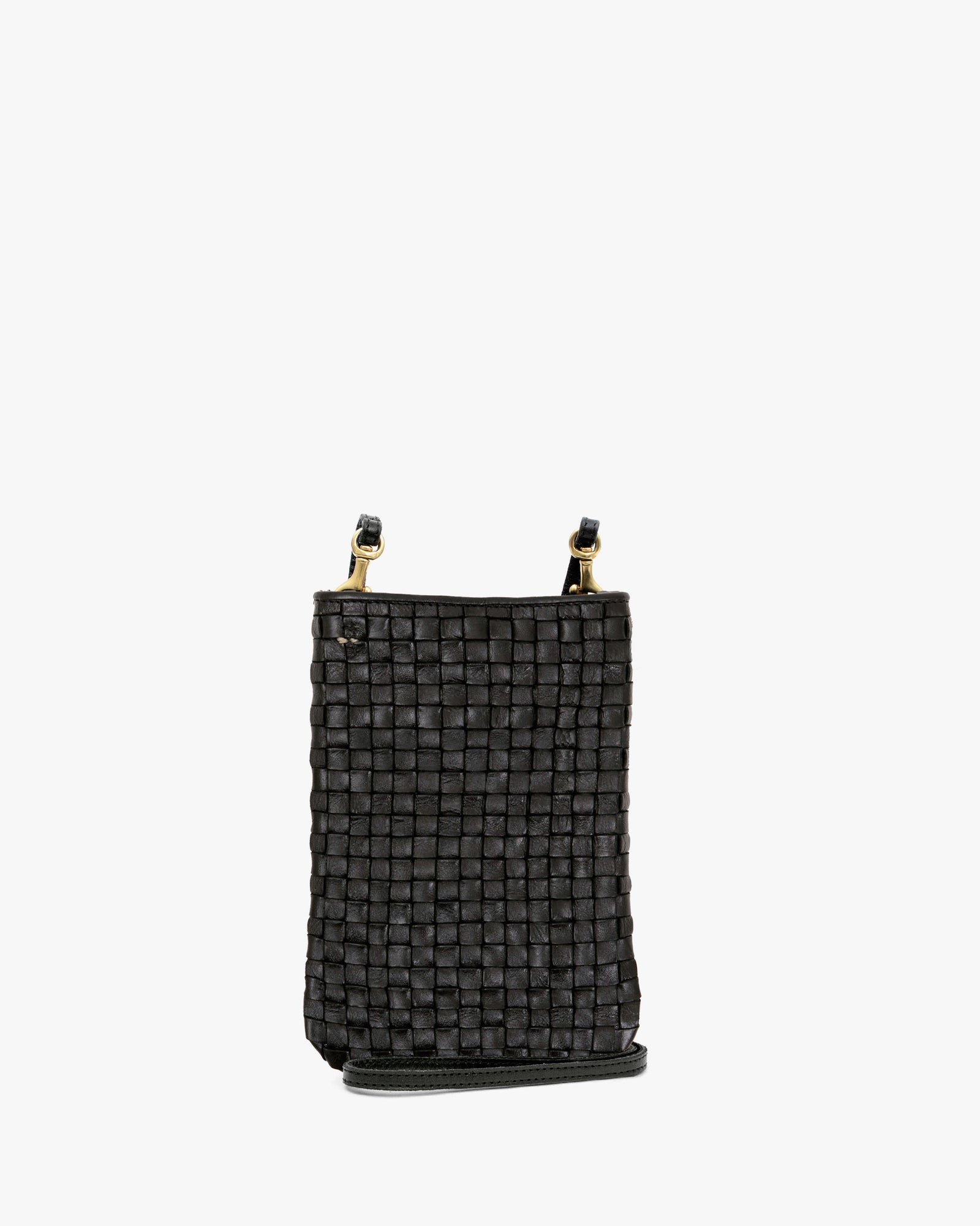 Clare V. Poche Knit Crossbody Bag in Black