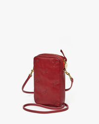 Back View of Oxblood w/ Tiger Deboss Poche Sportif