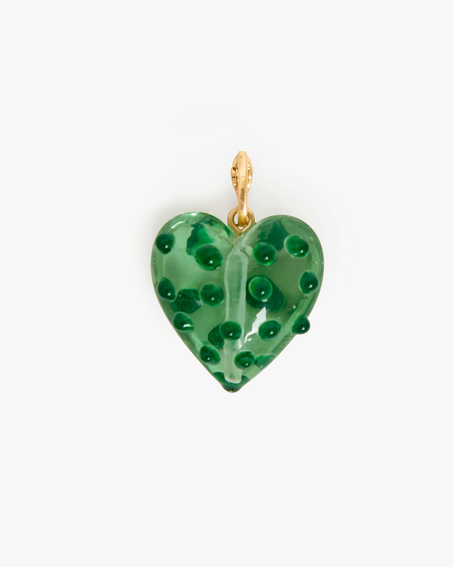 Polka Dot Heart Charm