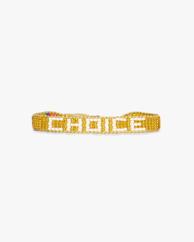 Gold Choice Woven Bracelet