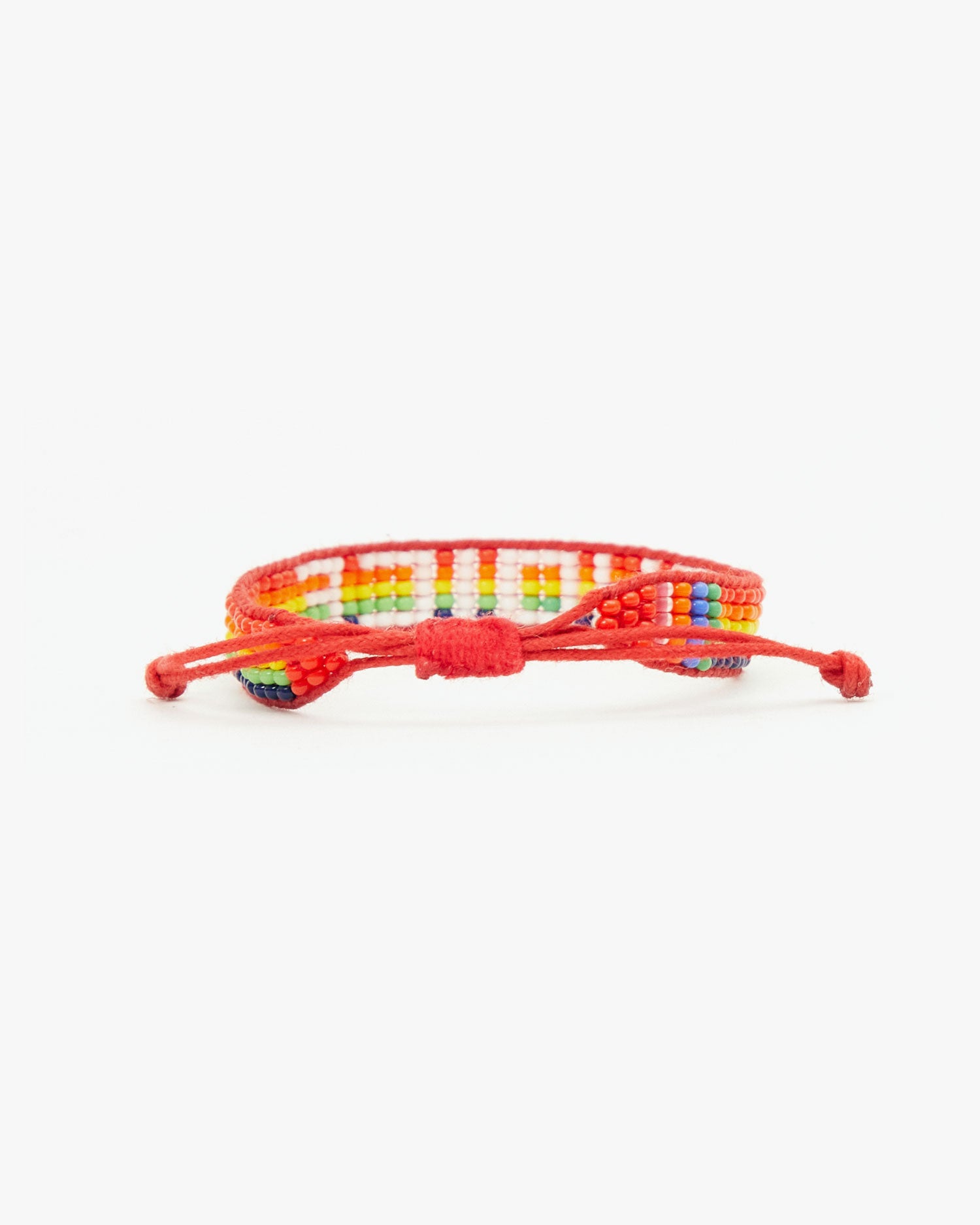back view of the Rainbow Choice Woven Bracelet
