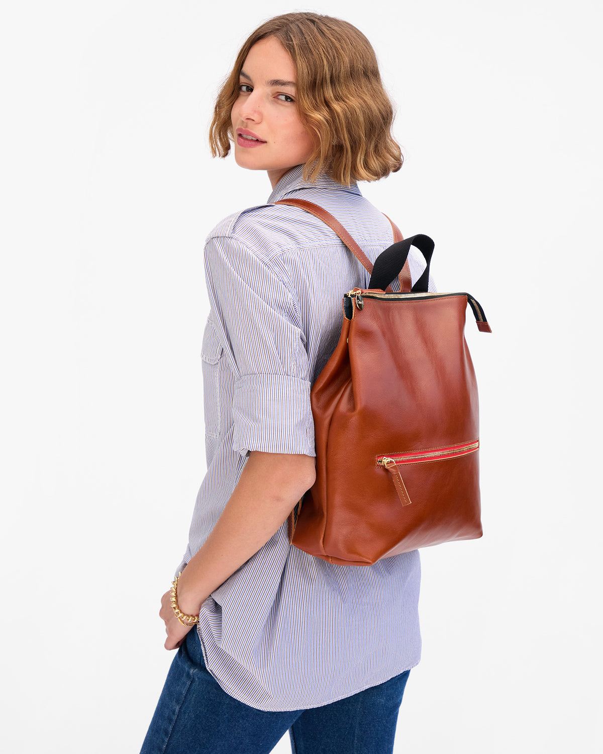 Clare V. Remi Backpack Miel Rustique