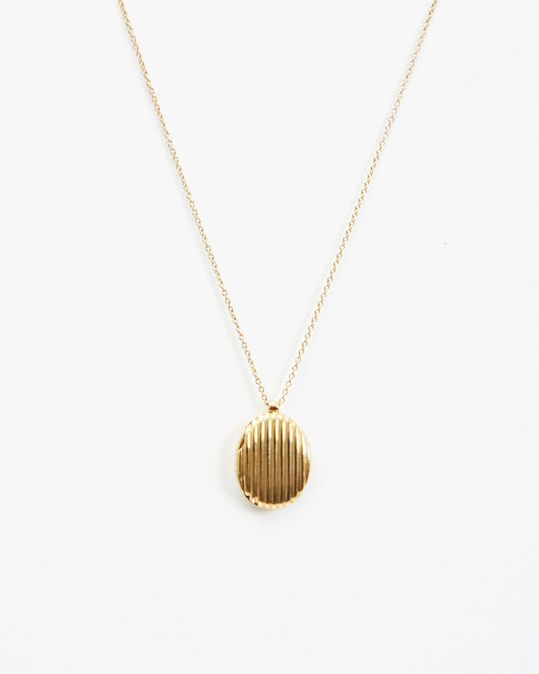 Ridge Locket Necklace