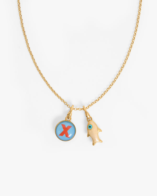 Rolo Chain Necklace with charms