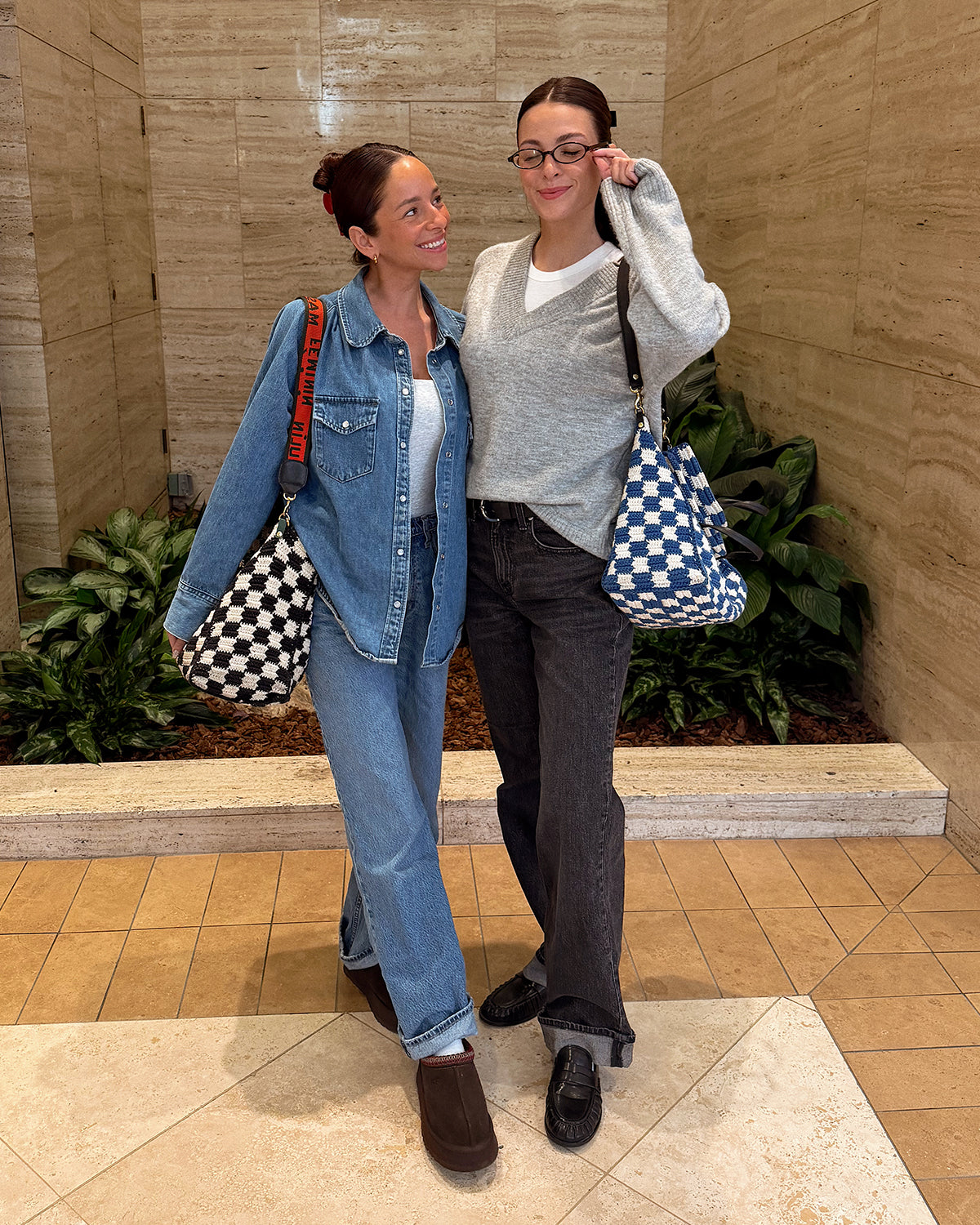 Women carrying the Summer Simple Tote.
