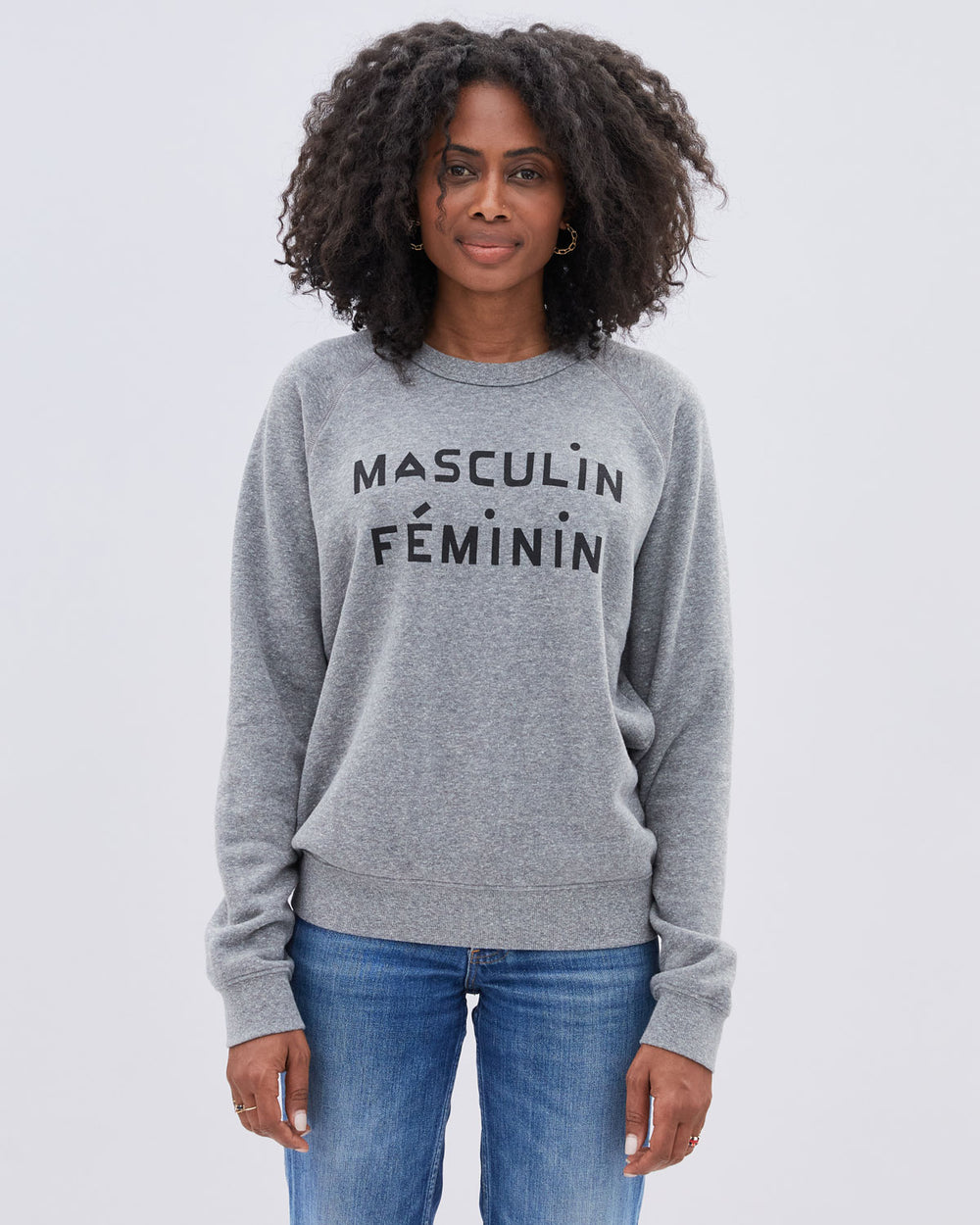 CLARE V: Grey Sweatshirt — Maison Maison