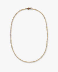 Sapphire Bezel Necklace full view