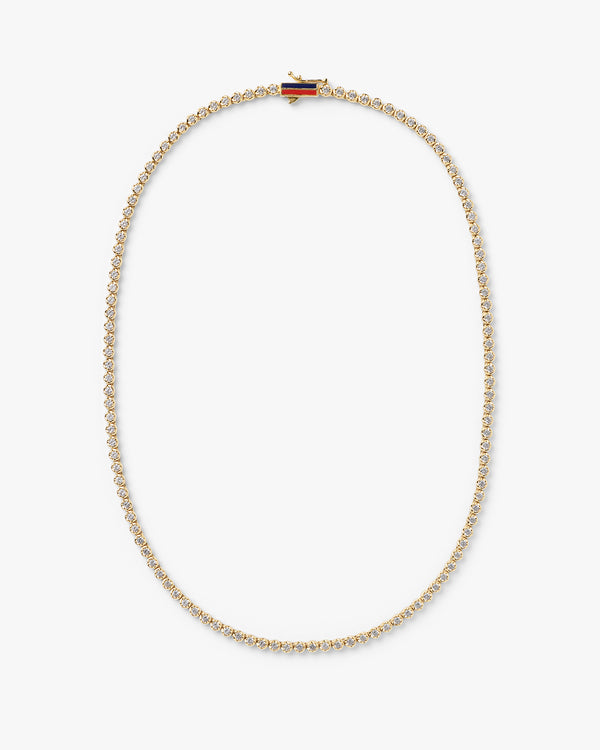 Sapphire Bezel Necklace full view