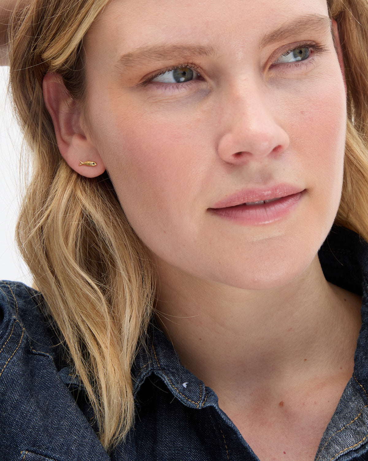 Sardine Stud Earrings on Elle