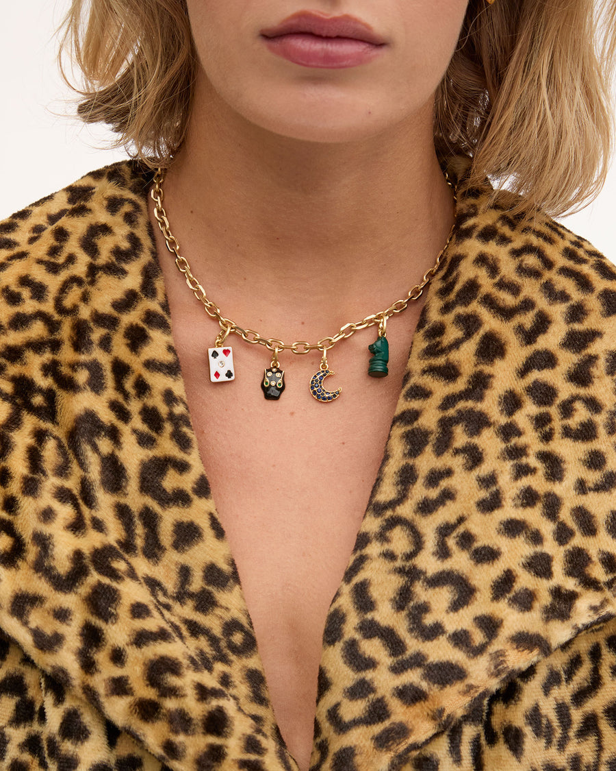 Sauvage Charm on Charm Chain Necklace