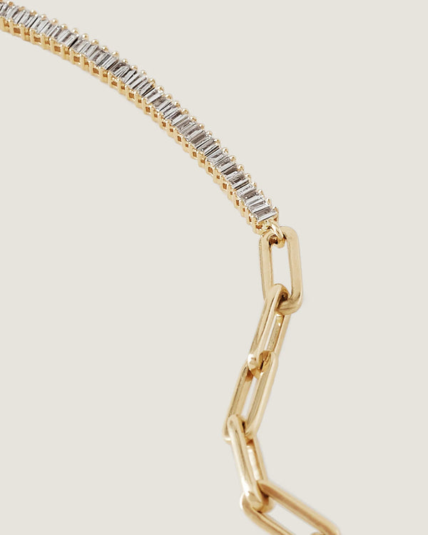 detailed photo of the Serena Diamond Tennis Link Bracelet II