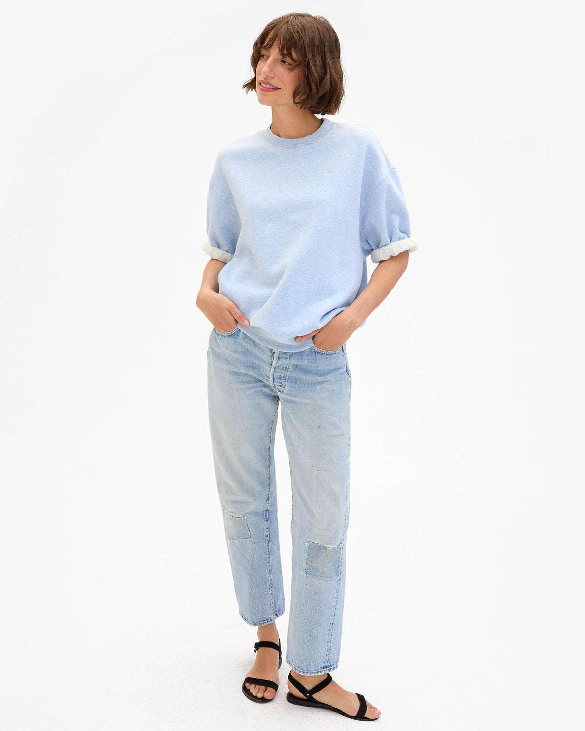 Short Sleeve Oversized Sweatshirt on Kathie