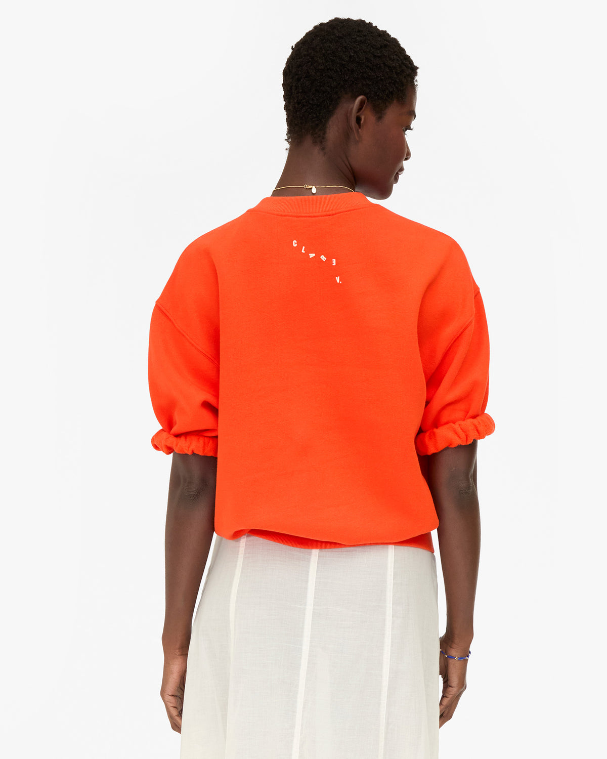 Short Sleeve Oversized Sweatshirt back view