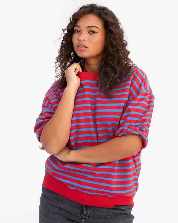 Short Sleeve Oversized Sweatshirt on Jade