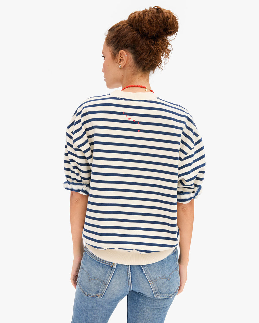 Short Sleeve Oversized Sweatshirt back view