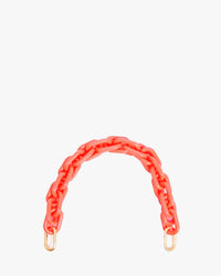 Bright Coral Resin shortie strap