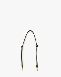 Black Thin Knotted Shoulder Strap