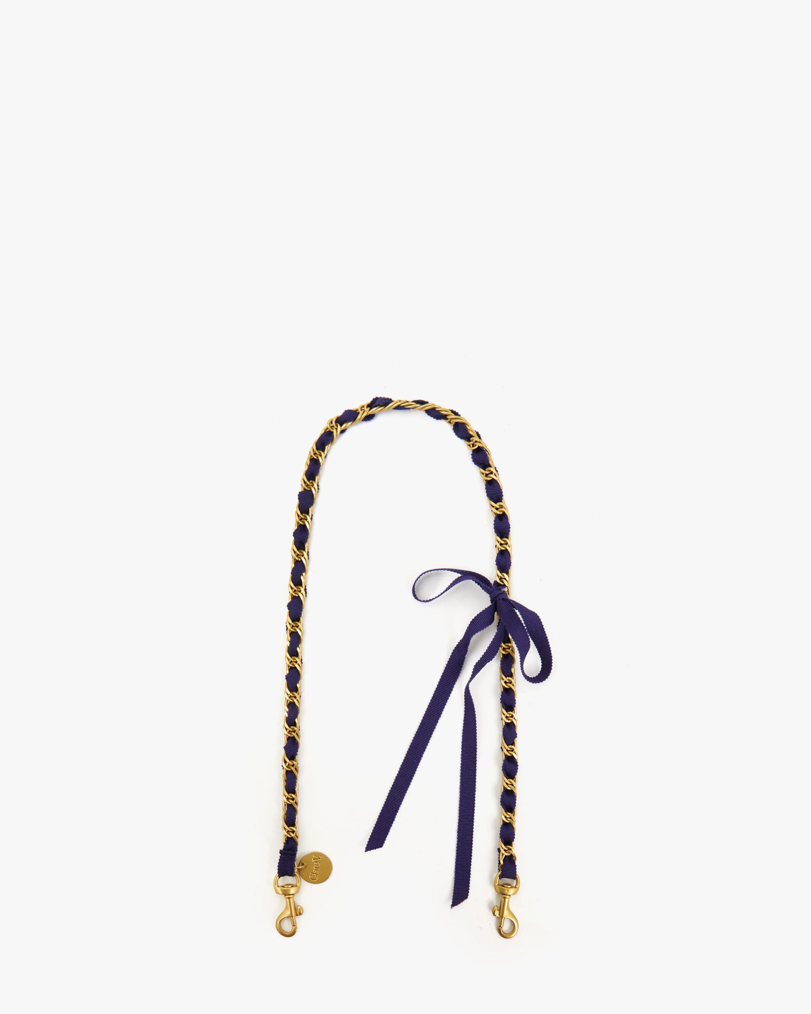 Royal Blue Grosgrain Chain Shoulder Strap
