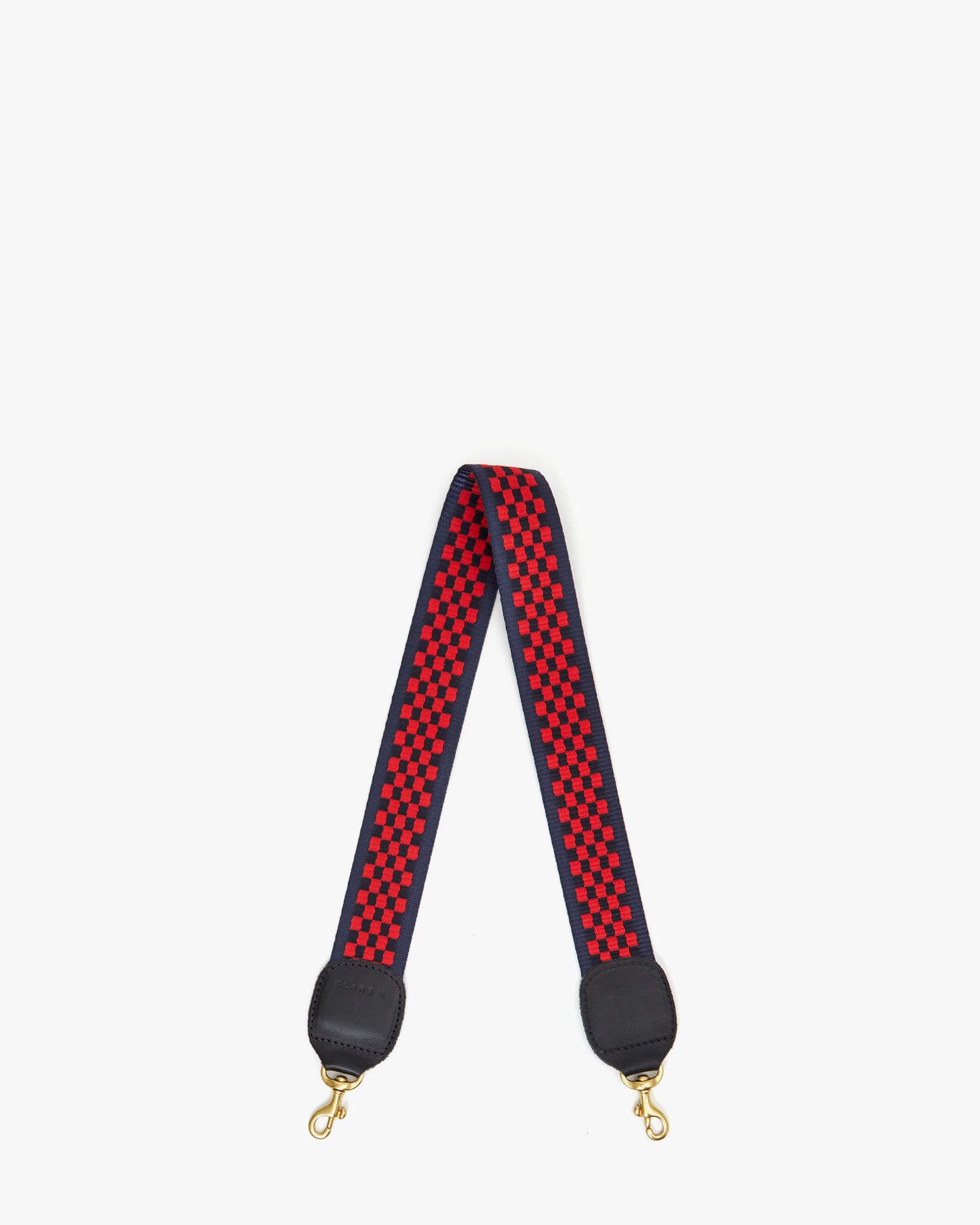 Navy & Red Checker Webbing Shoulder Strap