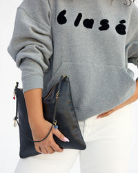 Shoulder Strap on Foldover Clutch