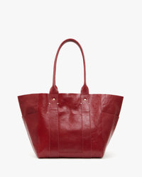 Oxblood Rustic Le Slim Box Tote