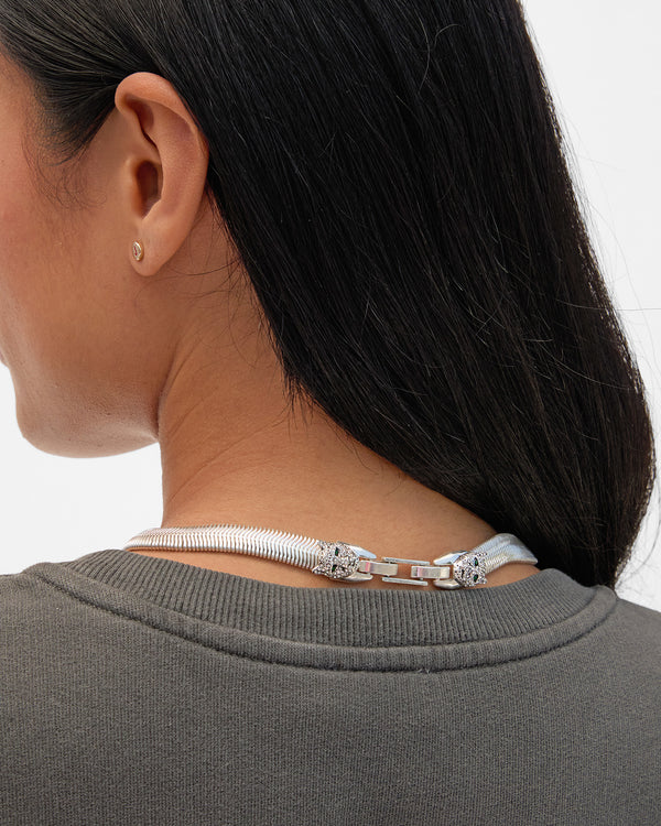 Snake Chain Collar back view