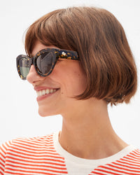 Side View of Sophia Sunglasses on Kathie