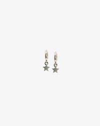 Sterling Silver Star Mini Hoop